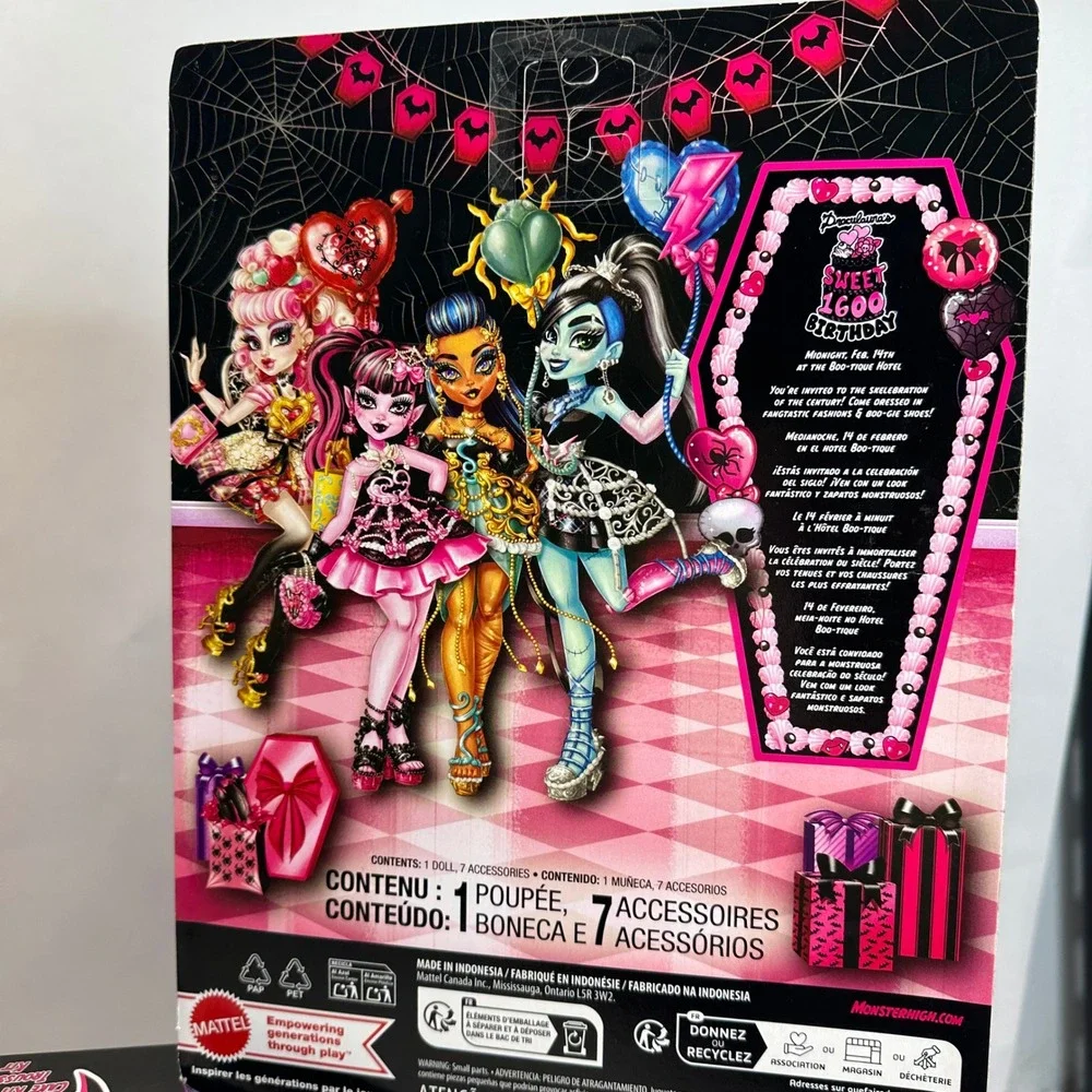 Monster High Scary Sweet Birthday Dolls Complete Set of 5 Dolls NEW